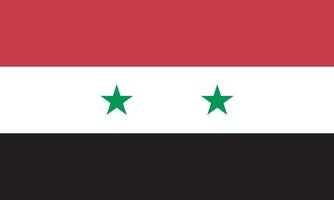 nacional Síria bandeira, oficial cores, e proporções. vetor ilustração. eps 10 vetor.