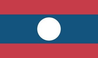 nacional Laos bandeira, oficial cores, e proporções. vetor ilustração. eps 10 vetor.