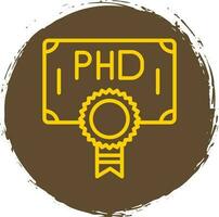 phd vetor ícone Projeto