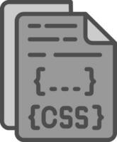 design de ícone de vetor de arquivo css