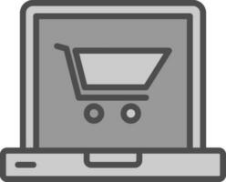 conectados fazer compras vetor ícone Projeto