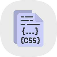 design de ícone de vetor de arquivo css