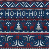 tricotado colorida padronizar têxtil com Diversão silhuetas vetor
