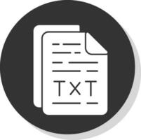 TXT Arquivo vetor ícone Projeto