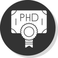 phd vetor ícone Projeto