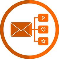 design de ícone de vetor de marketing por e-mail