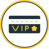 design de ícone de vetor de cartão vip