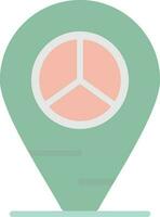 design de ícone de vetor de localização de paz