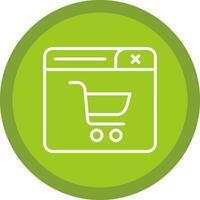 compras conectados vetor ícone Projeto