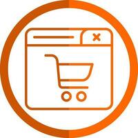 compras conectados vetor ícone Projeto