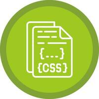 design de ícone de vetor de arquivo css