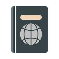 passaporte do aeroporto, viagem, terminal de transporte, ícone de estilo plano de negócios ou turismo vetor