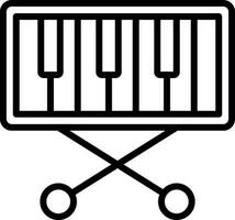 piano teclado vetor ícone Projeto
