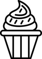 design de ícone de vetor de cupcake