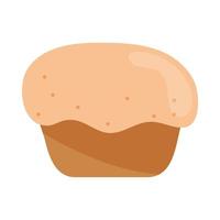 muffin de pão sobremesa menu ícone de estilo simples de produto alimentício de padaria