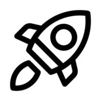 ícone de foguete para seu site, celular, apresentação e design de logotipo. vetor