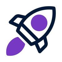 ícone de foguete para seu site, celular, apresentação e design de logotipo. vetor