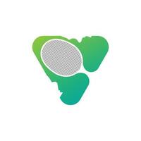 badminton logotipo projeto, Esportes vetor, peteca logotipo, badminton torneio, simples minimalista crachá vetor