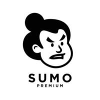 sumô mascote logotipo ícone Projeto ilustração vetor