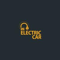 elétrico carro logotipo vetor