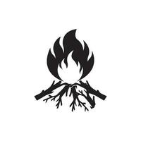fogueira ícone logotipo vetor,ilustração Projeto modelo. vetor