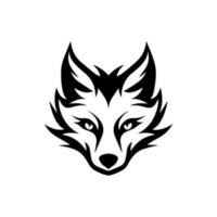 ilustração do logotipo da cabeça de lobo vetor