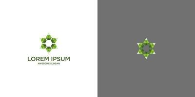elegante logotipo projetos. inspirado na natureza identidade para ecológico marcas vetor