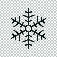 floco de neve ícone vetor ilustração dentro plano estilo isolado em isolado fundo. inverno símbolo para rede local projeto, logotipo, aplicativo, ui.