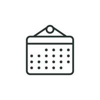 calendário organizador ícone dentro plano estilo. compromisso evento vetor ilustração em branco isolado fundo. mês data limite o negócio conceito.