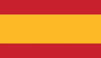 Espanha bandeira ícone dentro plano estilo. nacional placa vetor ilustração. político o negócio conceito.