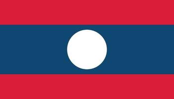 Laos bandeira ícone dentro plano estilo. nacional placa vetor ilustração. político o negócio conceito.