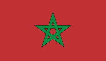Marrocos bandeira ícone dentro plano estilo. nacional placa vetor ilustração. político o negócio conceito.