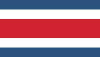 costa rica bandeira ícone dentro plano estilo. nacional placa vetor ilustração. político o negócio conceito.