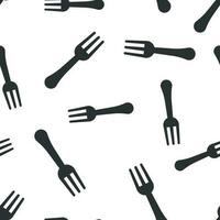 garfo restaurante ícone desatado padronizar fundo. jantar equipamento vetor ilustração. restaurante símbolo padronizar.