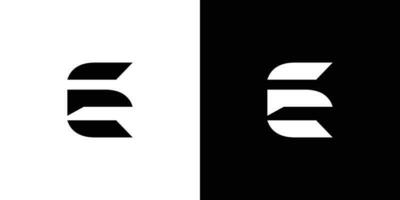moderno e Forte carta e iniciais logotipo Projeto vetor