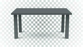 vetor 3d mesa para objeto apresentação. esvaziar Sombrio topo mesa em isolado fundo.