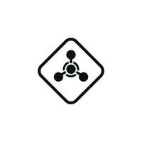 químico arma Cuidado Atenção símbolo Projeto vetor