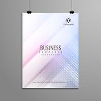 Design de modelo elegante de brochura de negócios geométricas abstratas vetor