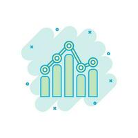 desenho animado colori o negócio gráfico ícone dentro quadrinho estilo. gráfico ilustração pictograma. diagrama placa respingo o negócio conceito. vetor