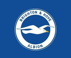 Brighton clube logotipo símbolo premier liga futebol abstrato Projeto vetor ilustração com azul fundo