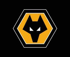 Wolverhampton andarilhos clube logotipo símbolo premier liga futebol abstrato Projeto vetor ilustração com Preto fundo
