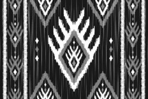 padrão sem emenda de ikat étnico em tribal. impressão de ornamento étnico geométrico asteca. estilo padrão ikat. vetor