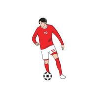 desenho animado garotinho pegando a bola de futebol 5112457 Vetor no  Vecteezy