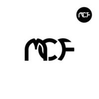 carta mcf monograma logotipo Projeto vetor