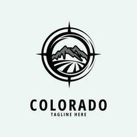 Colorado linha arte Projeto logotipo ilustração ícone vetor