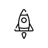 foguete ícone placa símbolo vetor