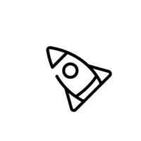 foguete ícone placa símbolo vetor