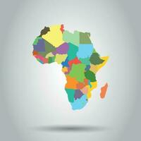África mapa ícone. o negócio cartografia conceito África pictograma. vetor ilustração.
