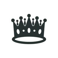 coroa diadema vetor ícone dentro plano estilo. realeza coroa ilustração em branco isolado fundo. rei, Princesa realeza conceito.