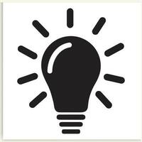 vetor de ícone de linha de lâmpada, isolado no fundo branco. sinal de ideia, solução, conceito de pensamento